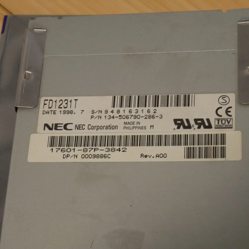 NEC HP 3.5 inch‎ Floppy Disk Drive FD1231T Internal Desktop 1.44MB Tested - 39